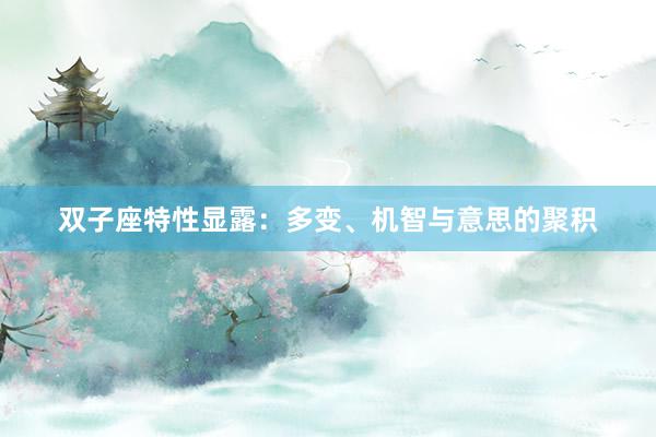 双子座特性显露：多变、机智与意思的聚积